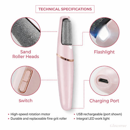 PediGlow™ Electric Callus Remover