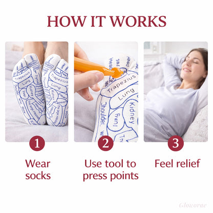 PediRelief™ Reflex Socks